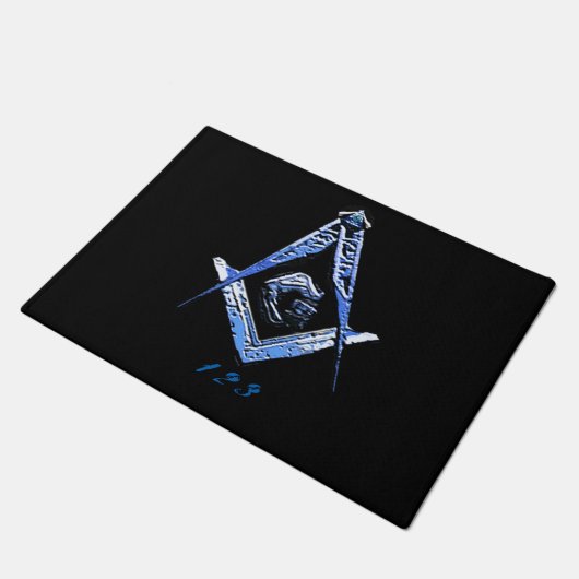 Paillasson Esprit maçonnique (bleu) (Incliné)