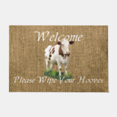 Paillasson Essuie-toi la vache à manches (Devant)