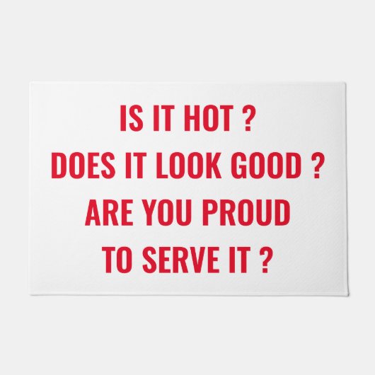 Paillasson Est-ce que c'est chaud (Devant)