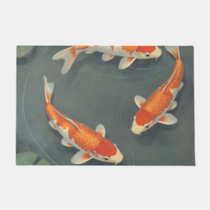 Paillasson Étang serein de carpes koï élégantes de conception