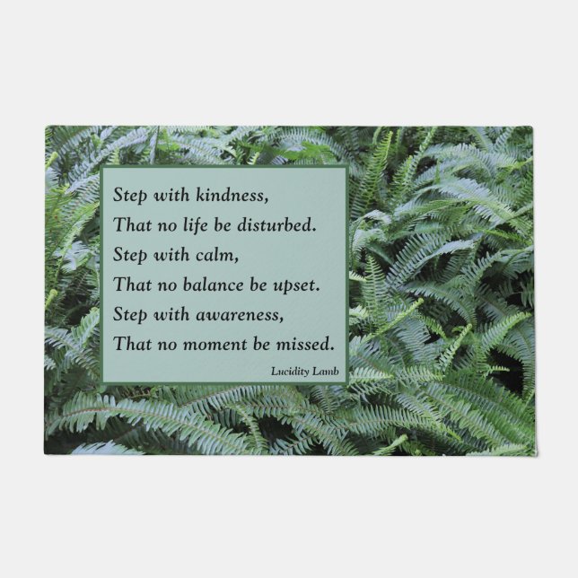 Paillasson Étape avec mat de porte calme (Devant)