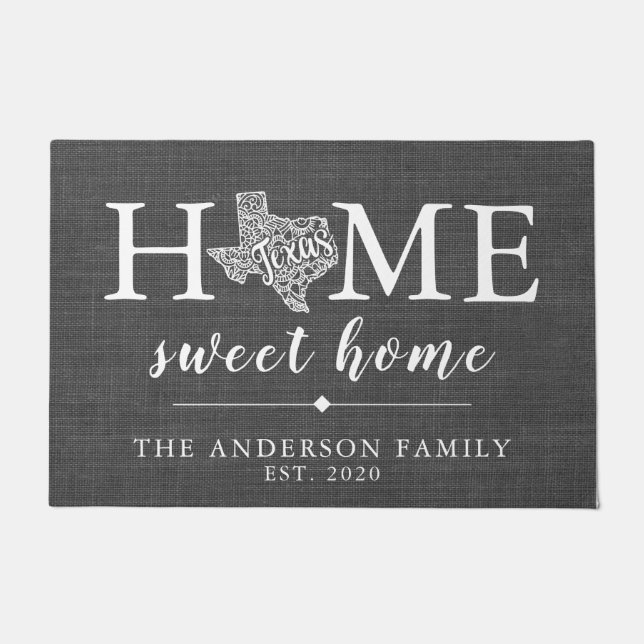 Paillasson État personnalisé TEXAS (Devant)