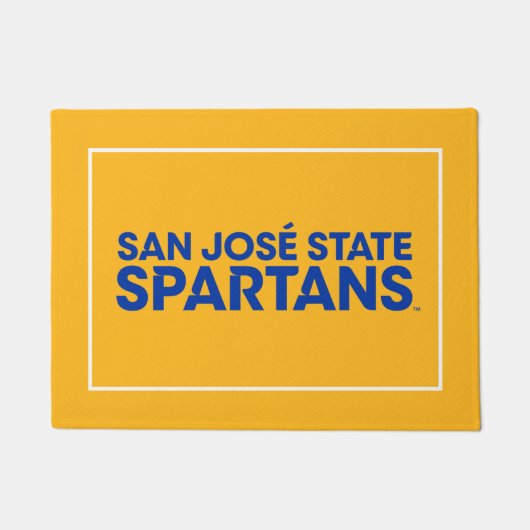Paillasson État Spartans Wordmark de San Jose (Devant)