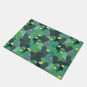 Paillasson Été Vert Turquoise Cactus Gold points Design migno (Incliné)