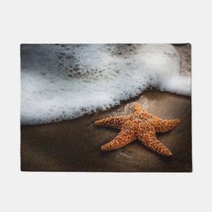 Paillasson Étoiles de mer seules sur la plage
