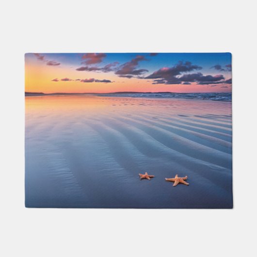 Paillasson Étoiles de mer sur le sable (Devant)