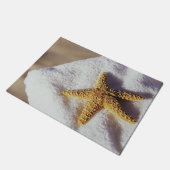 Paillasson Étoiles de mer sur une serviette (Incliné)