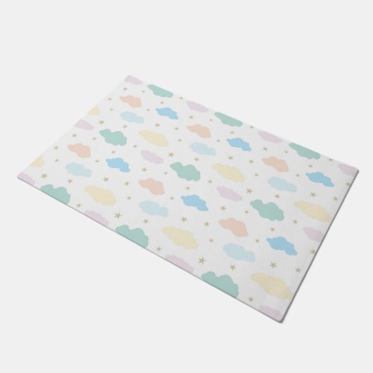 Paillasson Étoiles et nuages Pastel (Incliné)
