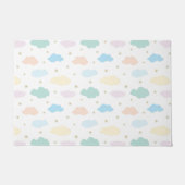 Paillasson Étoiles et nuages Pastel (Devant)
