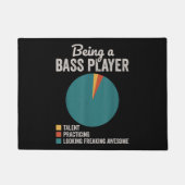 Paillasson Être un musicien bassis Funny Bass Guitar Joueur (Devant)