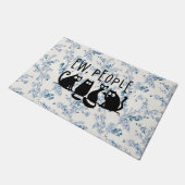 Paillasson Ew Les Gens Amusants Meowy Chats Noirs  (Incliné)