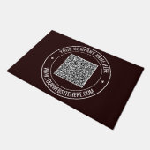 Paillasson Exemple de code QR et de format de texte personnal (Incliné)