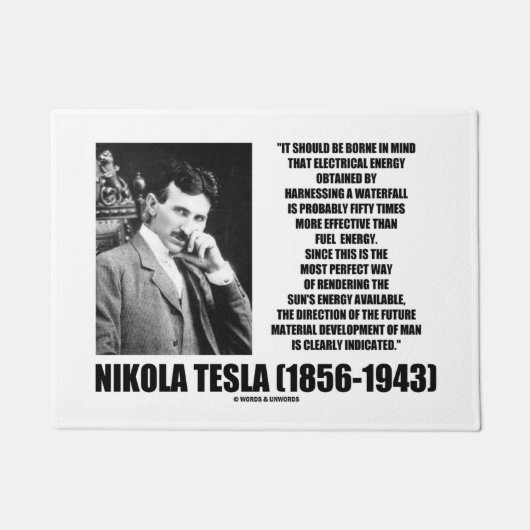 Paillasson Exploitation de la citation de Tesla de l'énergie (Devant)