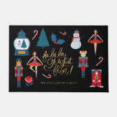 Paillasson Fa La Oh What Fun Christmas Nutcracker Famille (Devant)