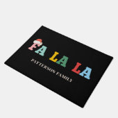 Paillasson FA LA Père Noël-Casquette Typographie de script Fa (Incliné)