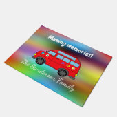 Paillasson Faire des souvenirs au chat de la porte (Incliné)