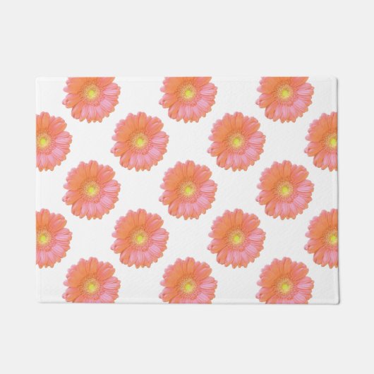 Paillasson Faisée de gerbera orange (Devant)