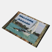 Paillasson Faites votre propre bateau sur mesure Rustic Bois (Incliné)