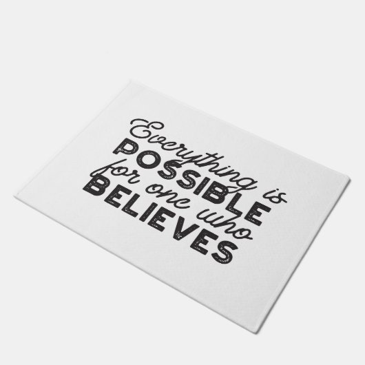 Paillasson Faith Unbbound - Citations "Tout est possible" (Incliné)