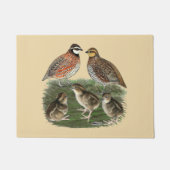 Paillasson Famille Bobwhite Quail (Devant)
