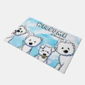 Paillasson Famille Whimsical Westie (Incliné)