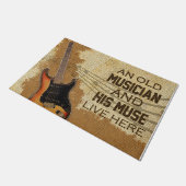 Paillasson Family Welcome Mat, Guitar Lover Mat (Incliné)