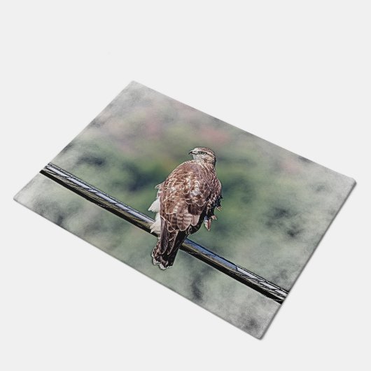 Paillasson Faucon coupé la queue par rouge non mûr (Incliné)