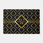 Paillasson Faux Gold Axis Monogram – Black & Gold (Devant)