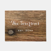 Paillasson Faux Rustic Brown Grange Wood (Devant)