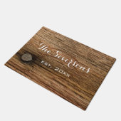 Paillasson Faux Rustic Brown Grange Wood (Incliné)