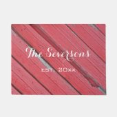 Paillasson Faux Rustic Red Barne Wood (Devant)