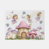 Paillasson Fées magiques Champignons roses (Devant)