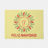 Paillasson Feliz Navidad Red Chile Pepper (Devant)