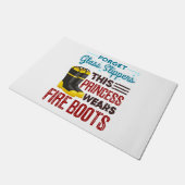 Paillasson Femmes Pompiers Cette Princesse Porte Des Bottes D (Incliné)