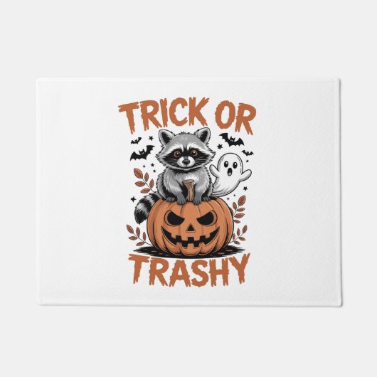 Paillasson Feral Halloween Trick ou Trashy (Devant)