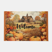 Paillasson Ferme citrouille Automne Récolte Thanksgiving Bien (Devant)