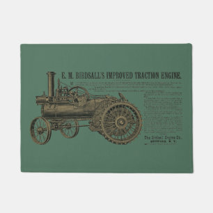 Paillasson Ferme du moteur de traction de machine à vapeur d