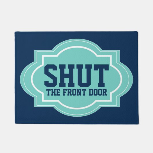 Paillasson Fermer La Porte D'Entrée Drôle Cool Moderne (Devant)