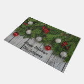 Paillasson Festive Holiday Red Green & Silver (Incliné)