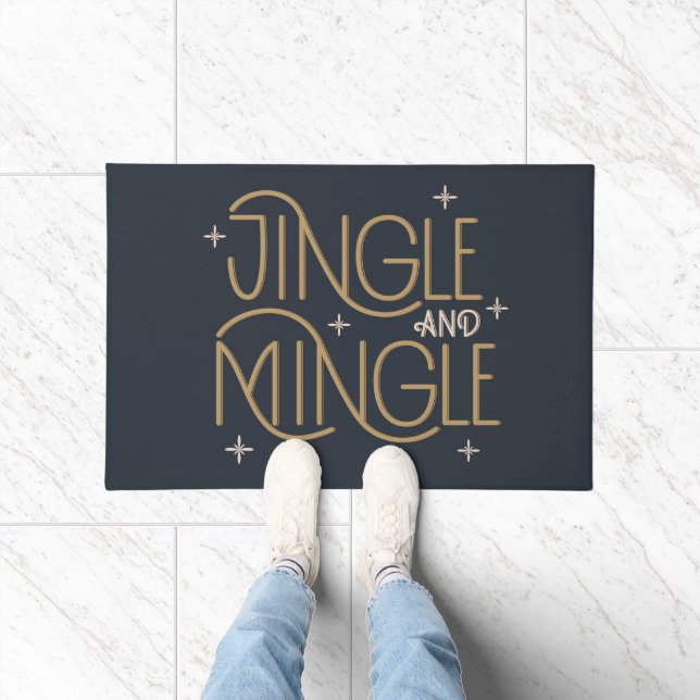 Paillasson Festive Jingle et Mingle Holiday Design (Intérieur)