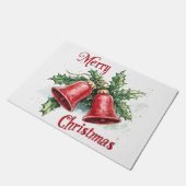 Paillasson Festive Red Christmas Bells Porte-mat (Incliné)