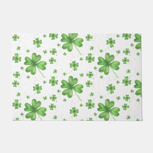 Paillasson Fête de la Saint-Patrick Trèfle (Devant)