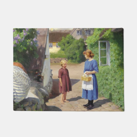 Paillasson Fête de l'été au Danemark (mère et fille) (Devant)