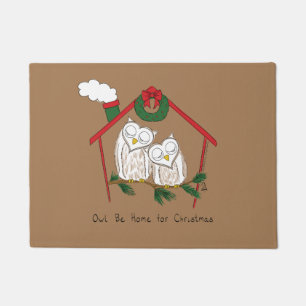 Paillasson Fête de Noël de Chouette