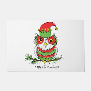 Paillasson Fête de Noël de Chouette