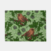 Paillasson Feu et hellebore, vert clair (Devant)