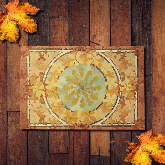 Paillasson Feuillage d'automne par A. Mucha -1902