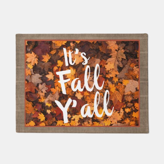 Paillasson Feuille d'automne "c'est automne vous " (Devant)
