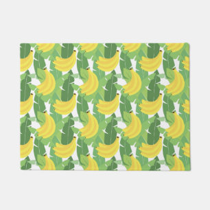 Paillasson Feuille de banane et motif de fruit