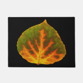 Paillasson Feuille vert orange et jaune d'Aspen #1 (Devant)